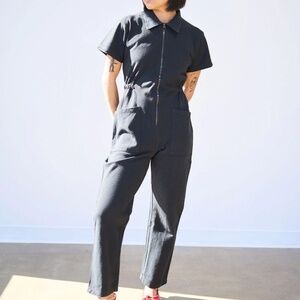 Noble jumpsuit boiler suit black size Medium like new